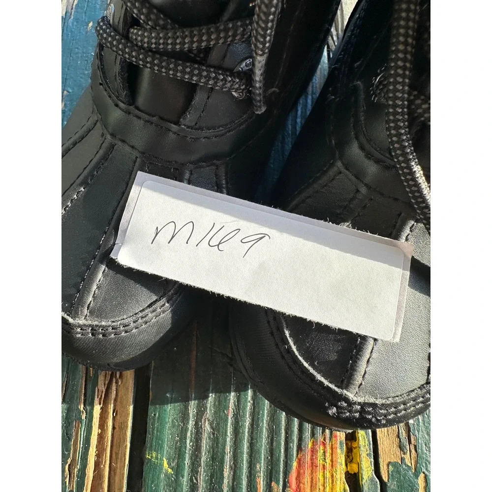 UGG Butte II‎ CWR Kids Black Leather Waterproof Winter Boots Size 11 1019066K